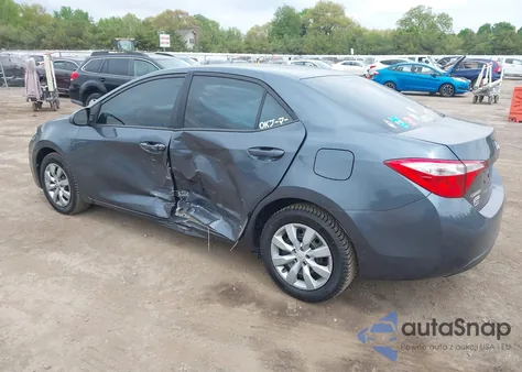 2015 Toyota Corolla Le from USA, damaged, VIN 2T1BURHE2FC448935